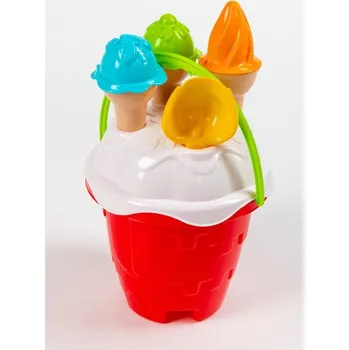 Hračka na písek Sada na písek - sada zámek se zmrzlinami a lopatkou