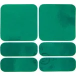 samolepky reflexní ShamanRacing set 6ks zelené