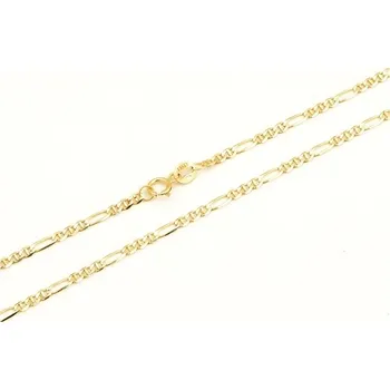 Řetízek Brisco ZLR1565F Zlatý řetízek figaro 60cm