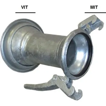 Hadicová spojka TS ITAL REDUKCE SPOJKA 120/100 mm - pozinkovaná spojka pro fekální vozy 9127