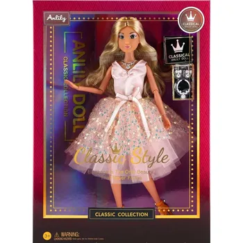 Panenka Módní panenka ve společenských šatech - sv.růžové