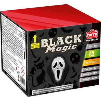 Zábavní pyrotechnika BATERIE VÝMETNIC BLACK MAGIC 25 RAN - Halloween - 18/1