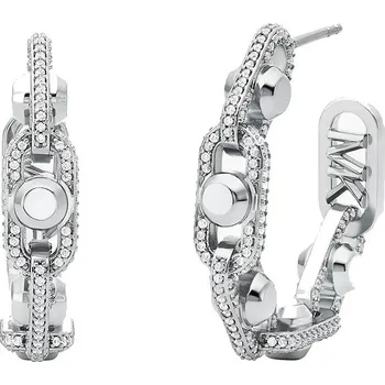 Náušnice Michael Kors Kruhové náušnice s kubickými zirkony Astor Link MKJ8407CZ040 + 2 měsíce na vrácení zboží