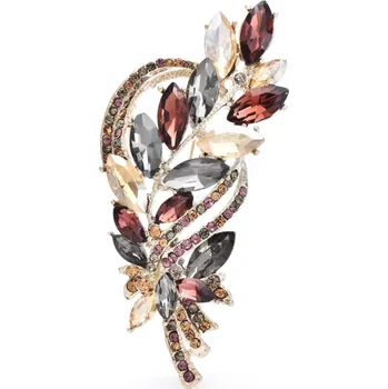 Brož B-TOP Kovová brož Krystalový List