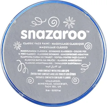 Speciální výtvarná barva Barva na obličej 18ml Snazaroo - šedá (Dark Grey)