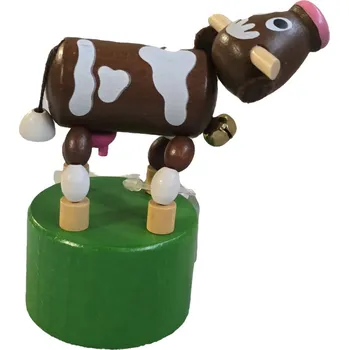 Dřevěná hračka Vencl Dřevěná dekorace kravička