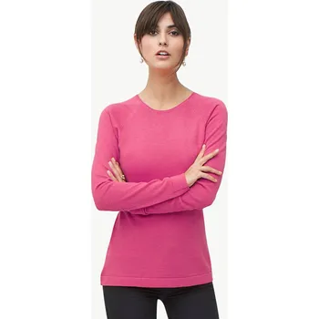 Těhotenská móda Kojící merino svetr s dlouhým rukávem růžový LIVA Milker Velikost: M