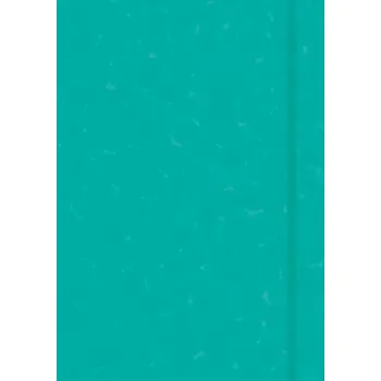 Anaconda Notizbuch / Notebook / Blankbook, punktiert, textiles Gummiband, grün, Hardcover (A5), 120g/m² Papier