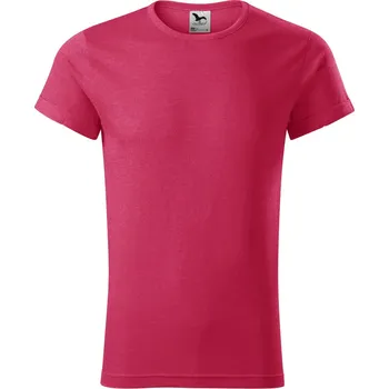 Pánská móda Malfini Fusion Pánské triko 163 červený melír S