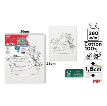 Set školních potřeb Płótno do malowania choinka 20x25cm