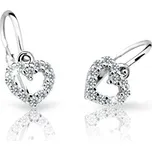 Cutie Jewellery Dětské náušnice z bílého zlata C2157-10-X-2 bílá + 2 měsíce na vrácení zboží