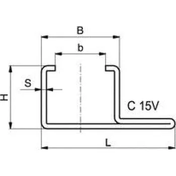 Stavební profil TS C-profil 31x25x20x2 mm nerez 1.4301 38198