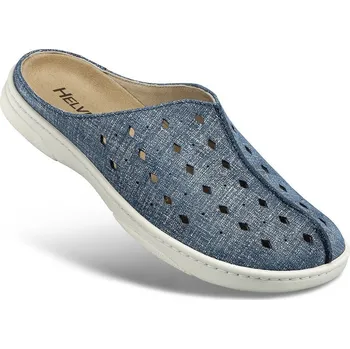 Dámská zdravotní obuv Dámská domácí otevřená kožená obuv, lehká, pohodlná, pantofle, nazouváky, clog, přezuvky, dámská obuv, modrá: 38