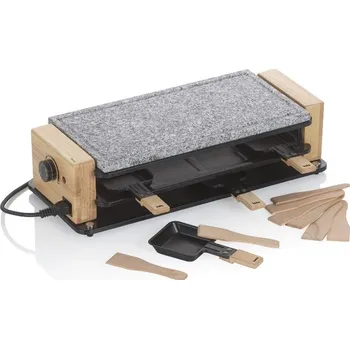 Kuchyňský gril KELA Raclette/Stone Bedretto Granite black 8 osob 49,0x20,5x12,5cm KL-16626