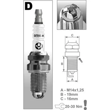 Autodíl zapalovací svíčka DR15TC řada Extra, BRISK - Česká Republika