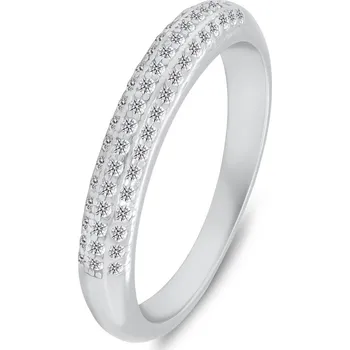 Prsten Brilio Silver Stříbrný prsten se třpytivými zirkony RI135W 60 mm + 2 měsíce na vrácení zboží