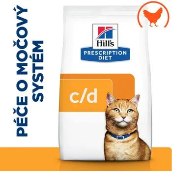 Pro kočku Hill's PD Cat C/D Multicare Urinary Struvite Chicken 1,5kg