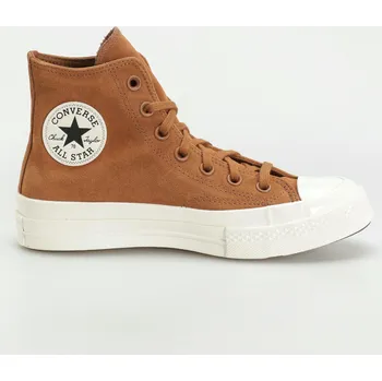Pánské tenisky Converse Chuck 70 Hi Colorful Suede (warm tan/egret/black) 37, hnědá