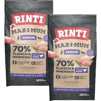 Krmivo pro psa Rinti Max-i-mum Senior drůbeží maso 2x12kg