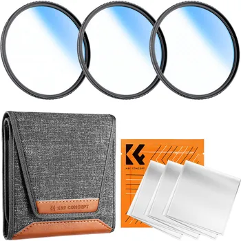 K&F 82MM Star Filters 3pcs Set 4+6+8 Points Cross Screen Starburst Filter Special Effect Camera Lens