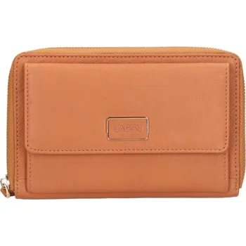 Peněženka Lagen dámská kožená peněženka 2v1- koňaková BLC/5425/522 Tan