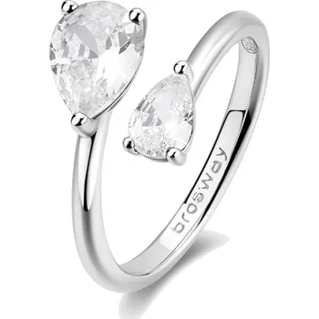 Šperk Brosway Stříbrný otevřený prsten Infinite White Fancy FIW118 56 mm + 2 měsíce na vrácení zboží