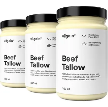 Rostlinný olej Vilgain Hovězí lůj 3× 300 ml