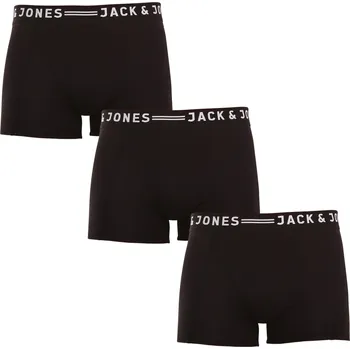 Boxerky 3PACK pánské boxerky Jack and Jones černé (12081832 - black/black) L Možnost vrácení zboží ZDARMA do 120 dnů!