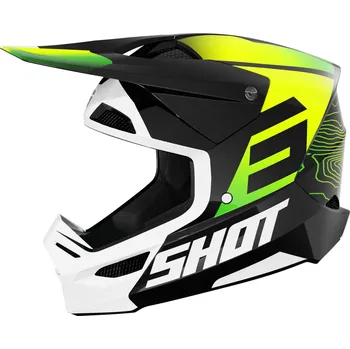 Helma na motorku Motokrosová helma Shot Furious Apex fluo žluto-černá