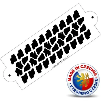 VypálímTi.cz Stencil šablona - Otisk pneumatiky