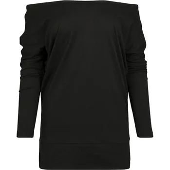 Build Your Brand Dámské triko s netopýřím rukávem BY107 Black 5XL