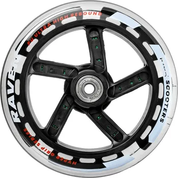 Kolečko ke koloběžce Náhradní kolo Destruct 145mm svítící LED (1 ks) (s ložisky)