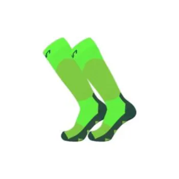 Dětské termoprádlo Lyžařské ponožky ELAN All mountain comfort junior 2-pack brigh green/dark pine Velikost ponožky: 27-30