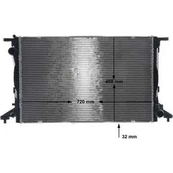 Motor automobilu Chladič, chlazení motoru MAHLE CR 960 000S