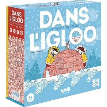 Puzzle LONDJI Puzzle Kdo se ukrývá v iglů 3+