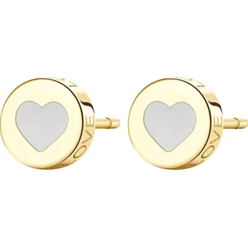 Náušnice S`Agapõ Slušivé ocelové náušnice se srdcem Click SCK53 + 2 měsíce na vrácení zboží