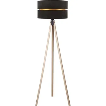 Lampička Duolla - Stojací lampa DUO 1xE27/60W/230V pr. 44 cm černá/béžová