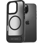 Kryt na mobil AlzaGuard Matte Case with Stand Compatible with MagSafe for iPhone 16 Pro Max černý