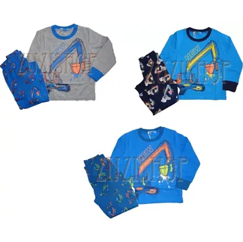 Chlapecké oblečení Chlapecké pyžamo - bagr Kugo MP3781 , vel. 98-128