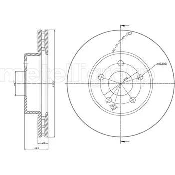 Brzdový kotouč Brzdový kotouč METELLI 23-0935C