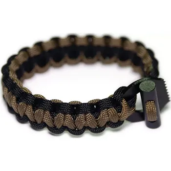 Outdoor vaření Náramek z paracordu s křesadlem a škrtadlem