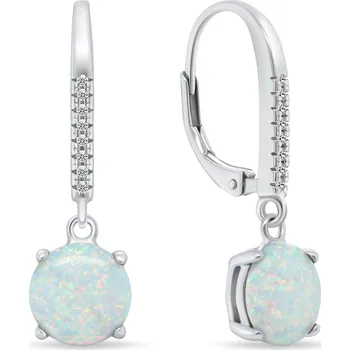 Náušnice Brilio Silver Krásné stříbrné náušnice s opály EA1166W + 2 měsíce na vrácení zboží