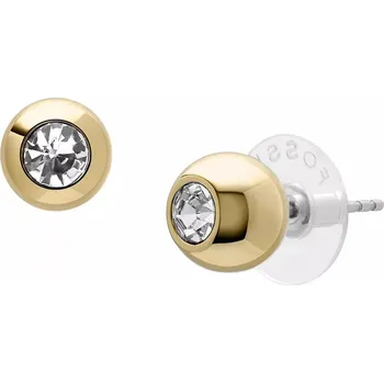 Náušnice Fossil Pozlacené peckové náušnice se zirkony Bright Baubles JA7251710 + 2 měsíce na vrácení zboží