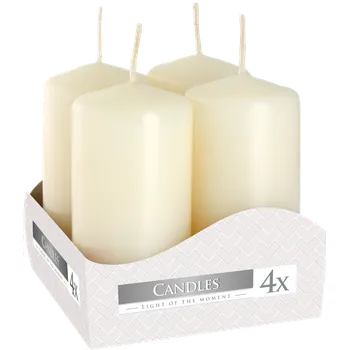 Svíčka Adventní svíčky Bispol válec 4/40/80 - krémová