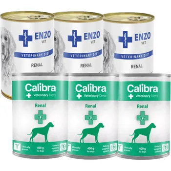 Calibra Veterinary Diets Dog Renal 3x400g + ENZO VET Renal 3x400g