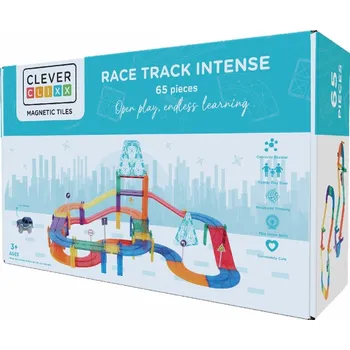 ostatní stavebnice Cleverclixx - Magnetická dráha DUHA (65ks)