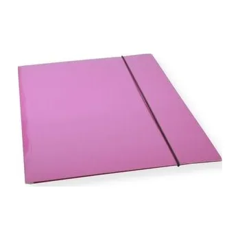 Set školních potřeb Teczka A4 z gumką lakier fioletowa 300gsm (10szt)