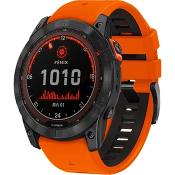 Řemínek na hodinky Odolný Garmin QuickFit řemínek 22mm - Oranžový IR-AWGW-0263