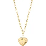 S'Agapõ Pozlacený náhrdelník Srdce s krystaly Stellar SSE08 + 2 měsíce na vrácení zboží