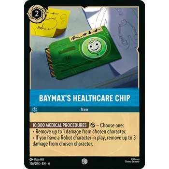 Sběratelská karetní hra Baymax's Healthcare Chip 166/204 - Azurite Sea Typ karty: Foil